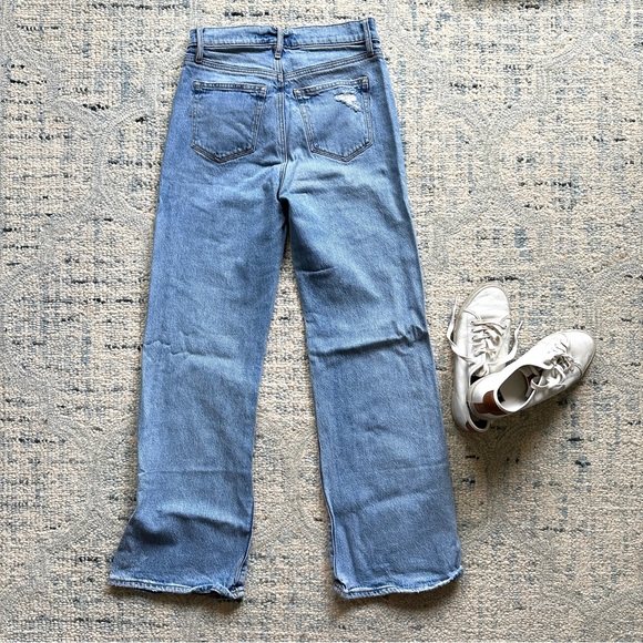 LOFT Light Blue Wide Leg Jeans - Picture 3 of 4